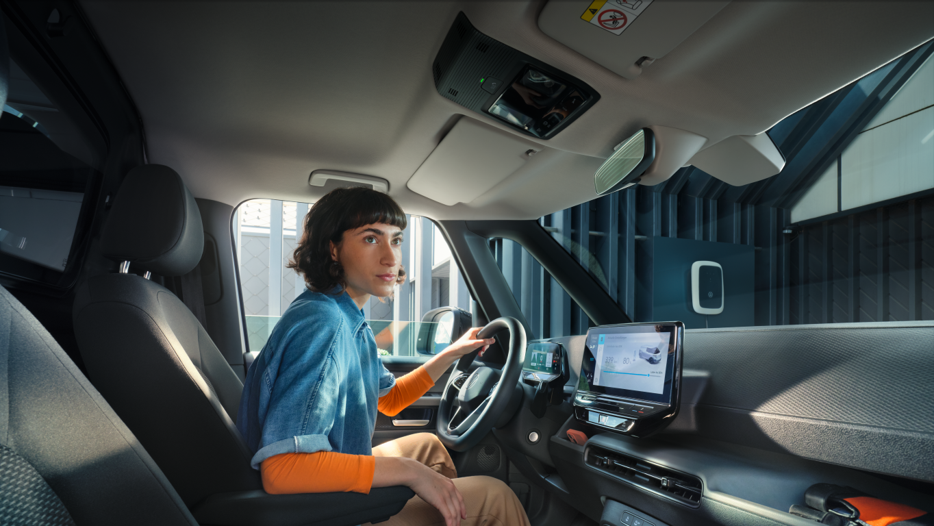 VW ID Buzz Cargo vezetőülés nő