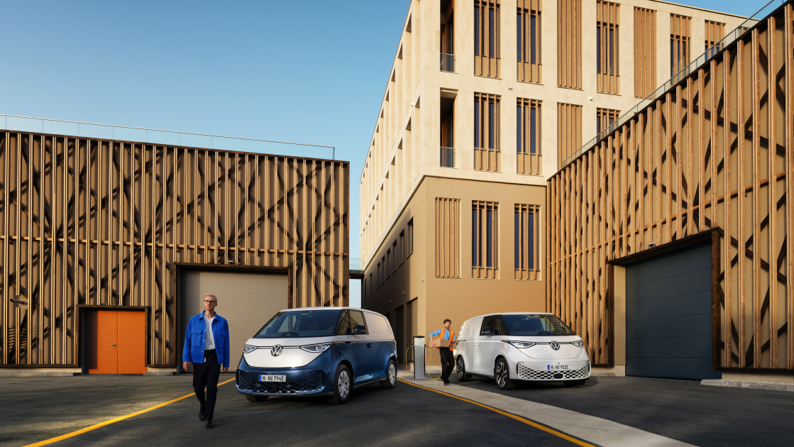 VW ID Buzz Cargo töltőoszlop