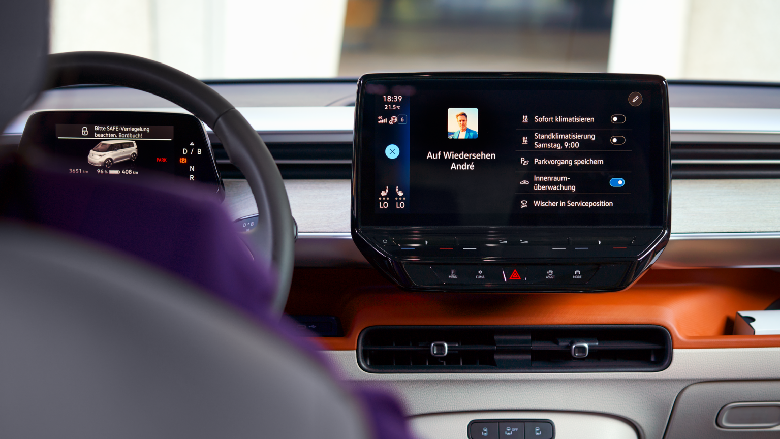 VW ID Buzz műszerfal kijelző